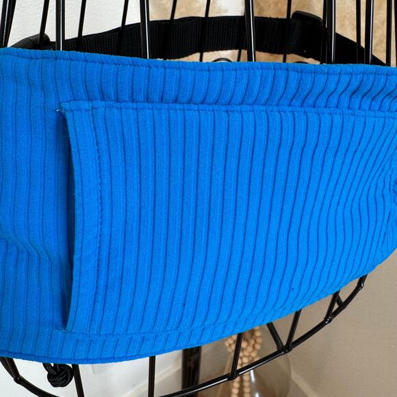 Triangl Swimwear Blue Ribbed Swim Essential Belt Bag - Picture 7 of 9